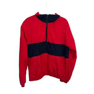Vintage Land’s End Colorblock Rain Jacket Quarterzip Small